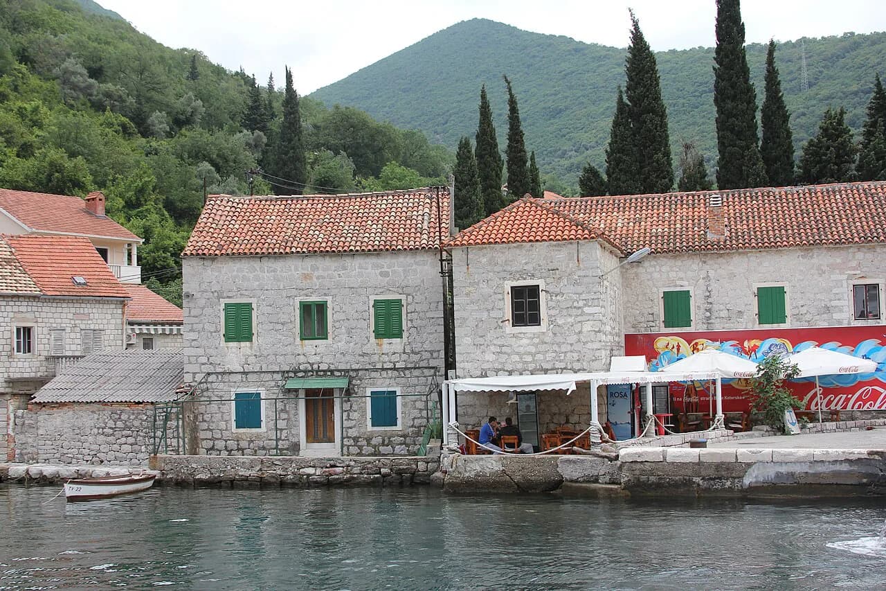 Lepetane, Montenegro: The Verige Strait Ferry Village