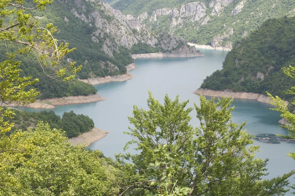 Plužine, Montenegro: Piva Lake, the Canyon Road and Piva Monastery