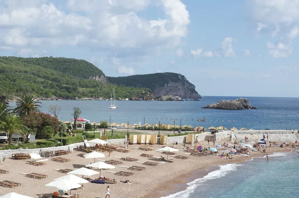 Sveti Stefan Map: Island, Causeway, Beaches and Viewpoints
