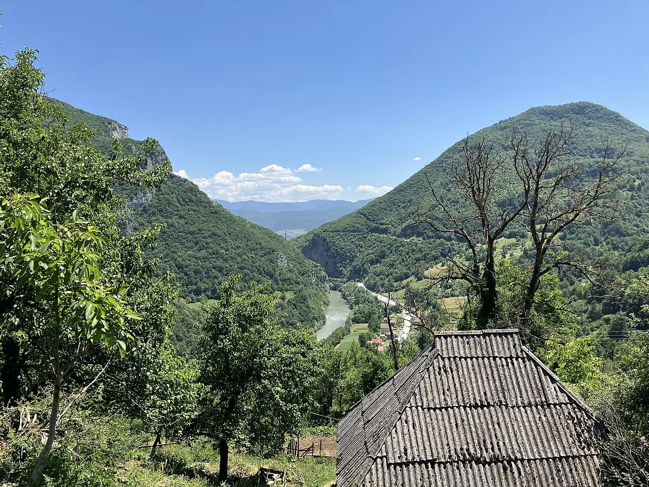 Mountain valley landscape at Donje Zaostro, near Berane.