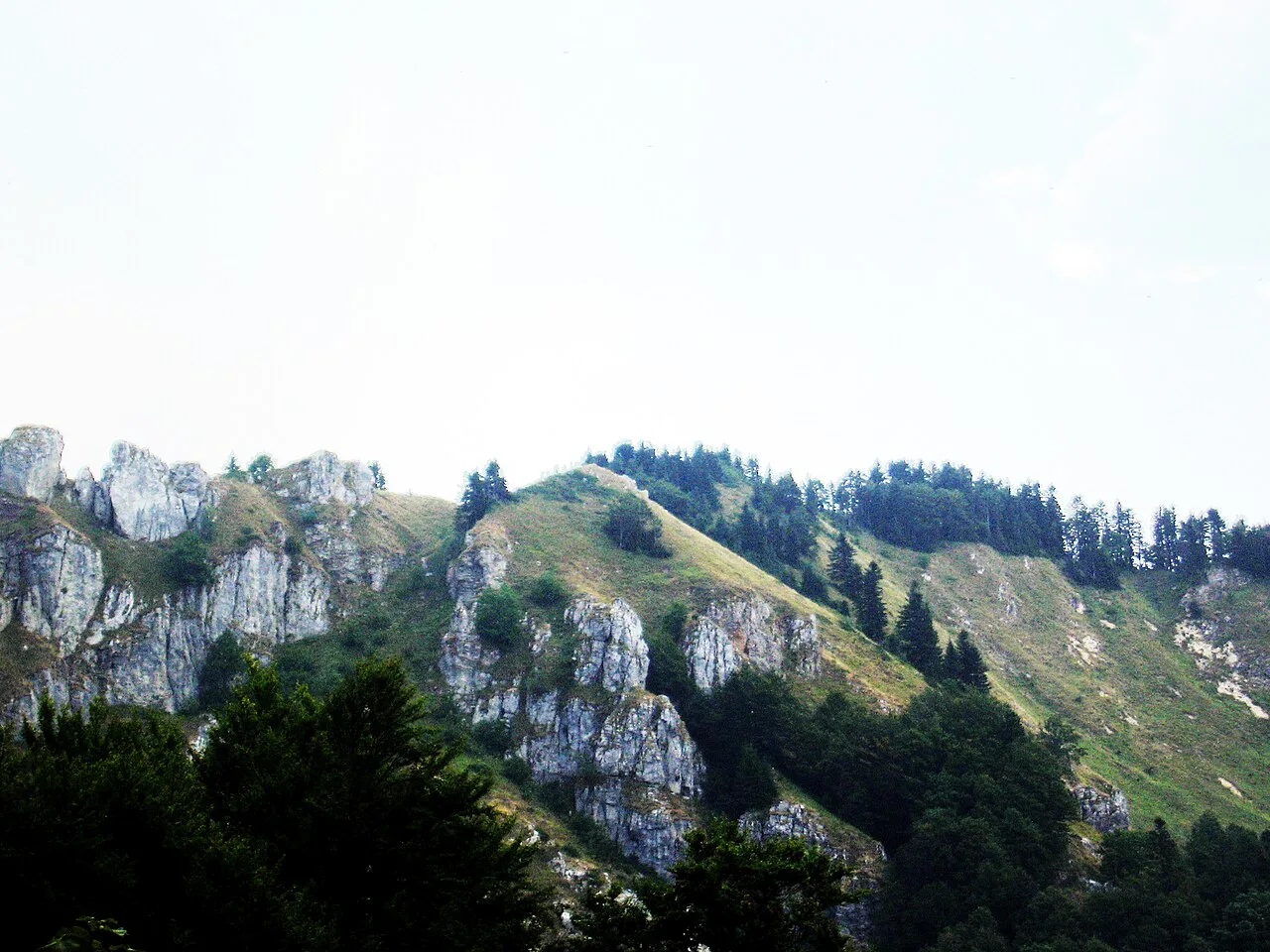 Limestone crags on Bjelasica, the mountain range near Kolašin