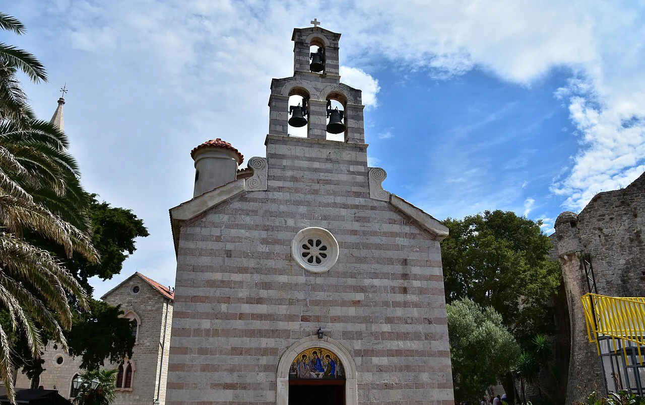 The Orthodox Church of the Holy Trinity in Budva Old Town, built in 1804.