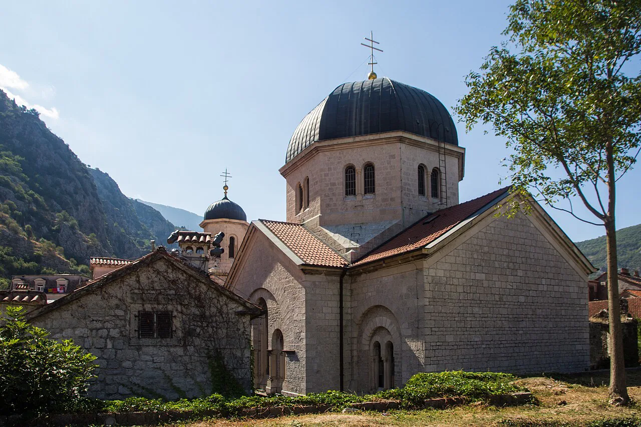 The Serbian Orthodox Church of St Nicholas in Kotor Old Town.