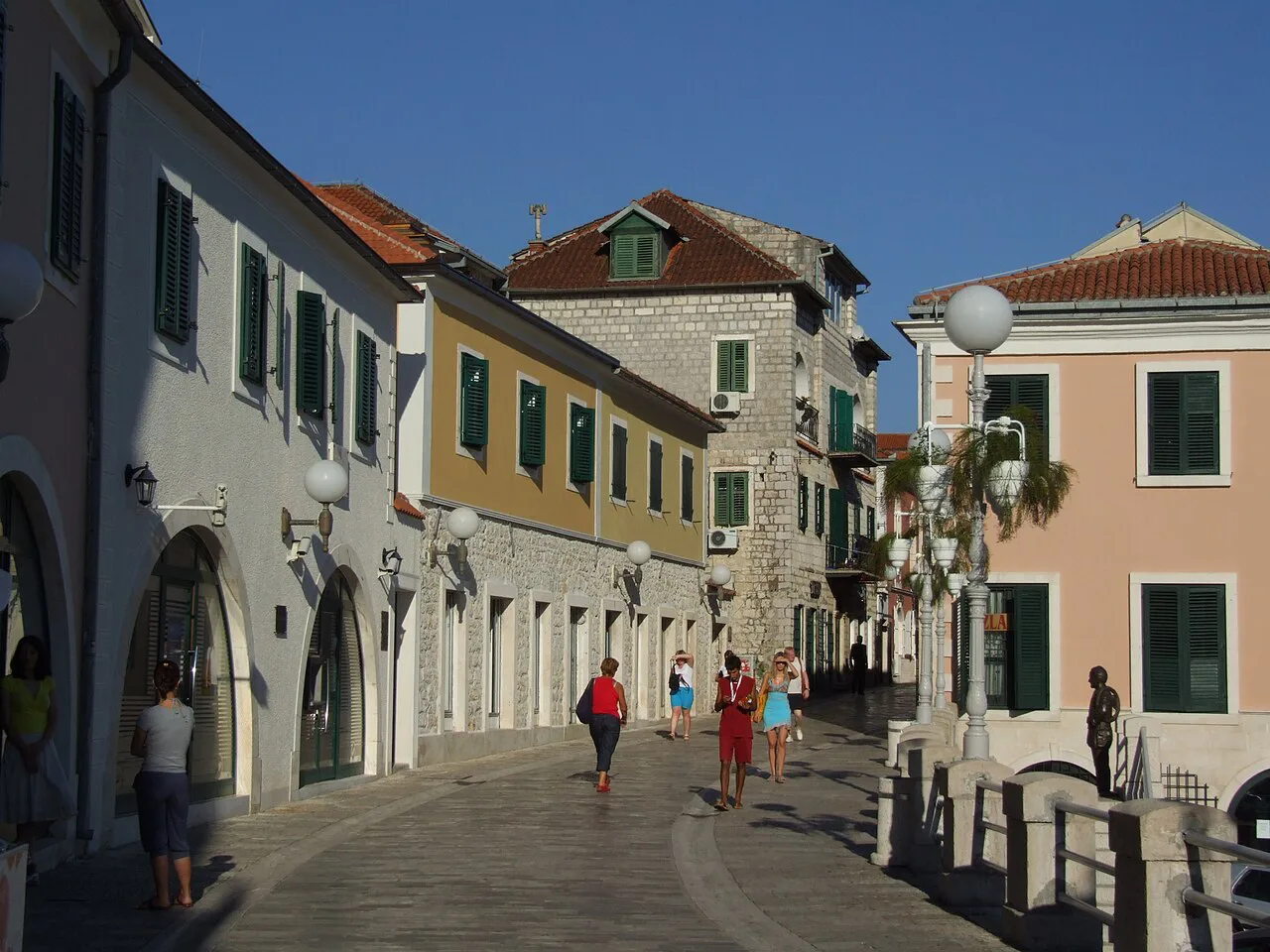 A street in the old town of Herceg Novi.