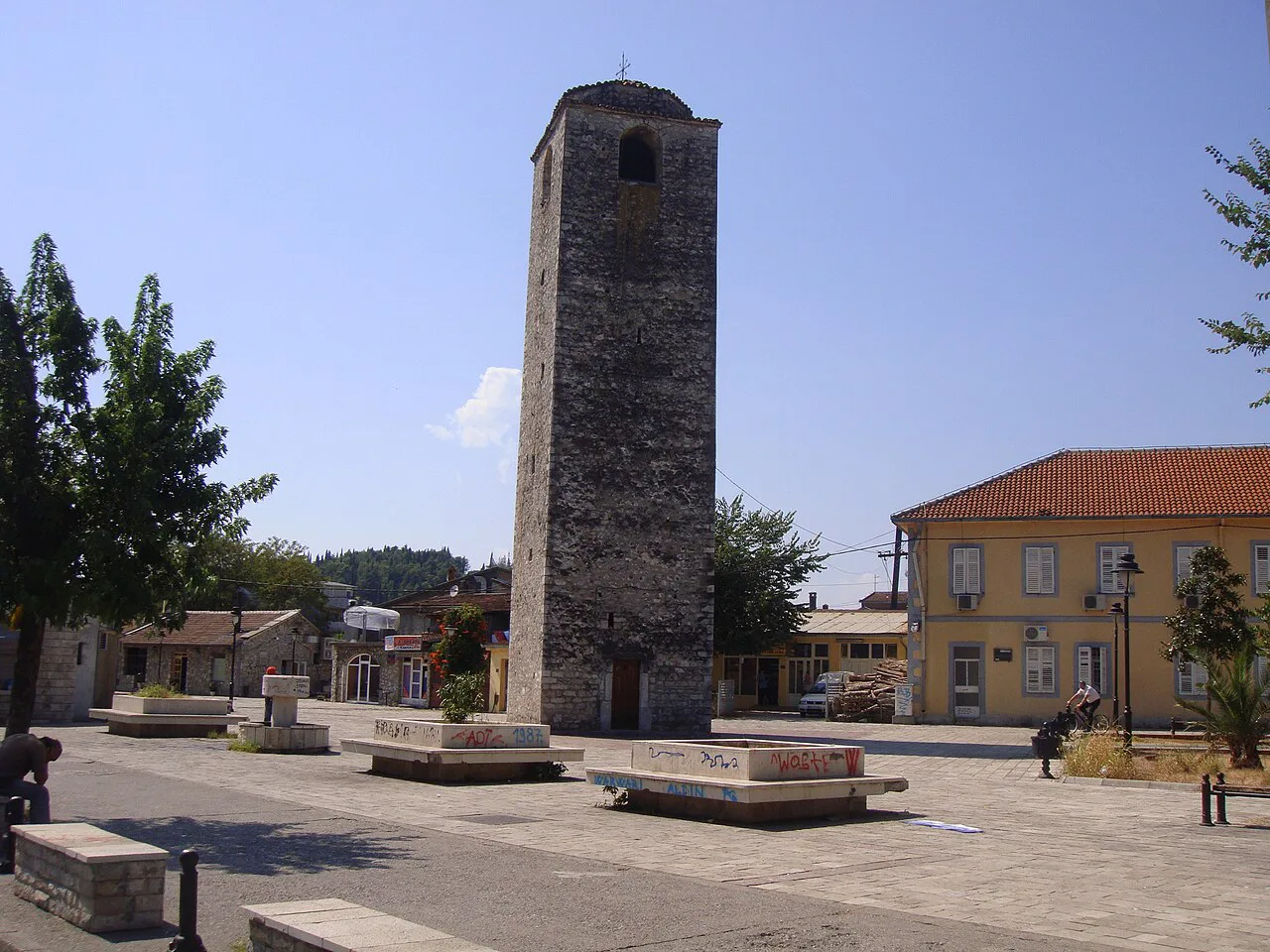 The Sahat Kula clock tower in Podgorica.