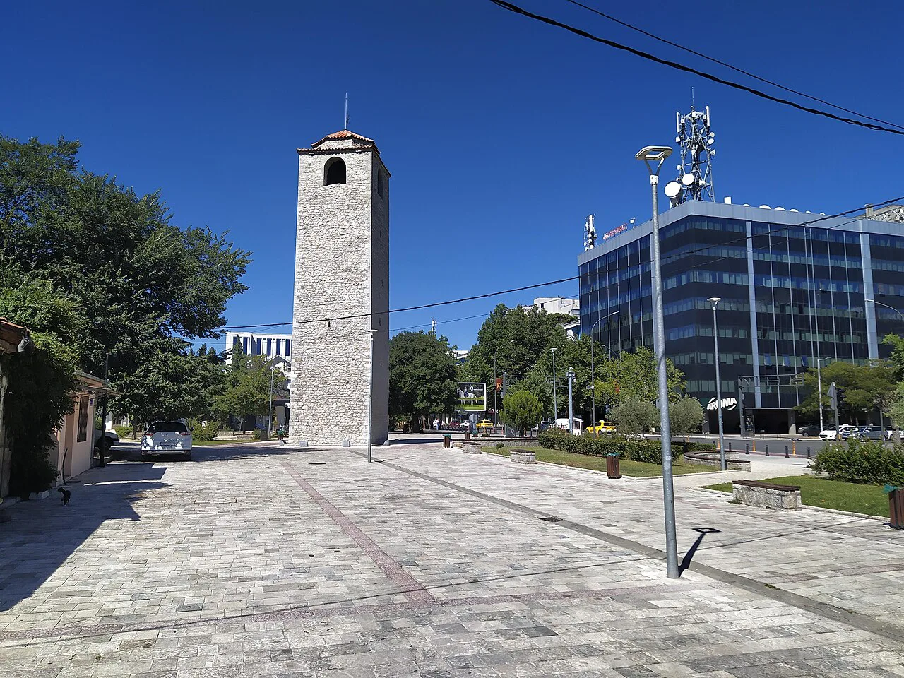 The Sahat Kula clock tower in Podgorica.