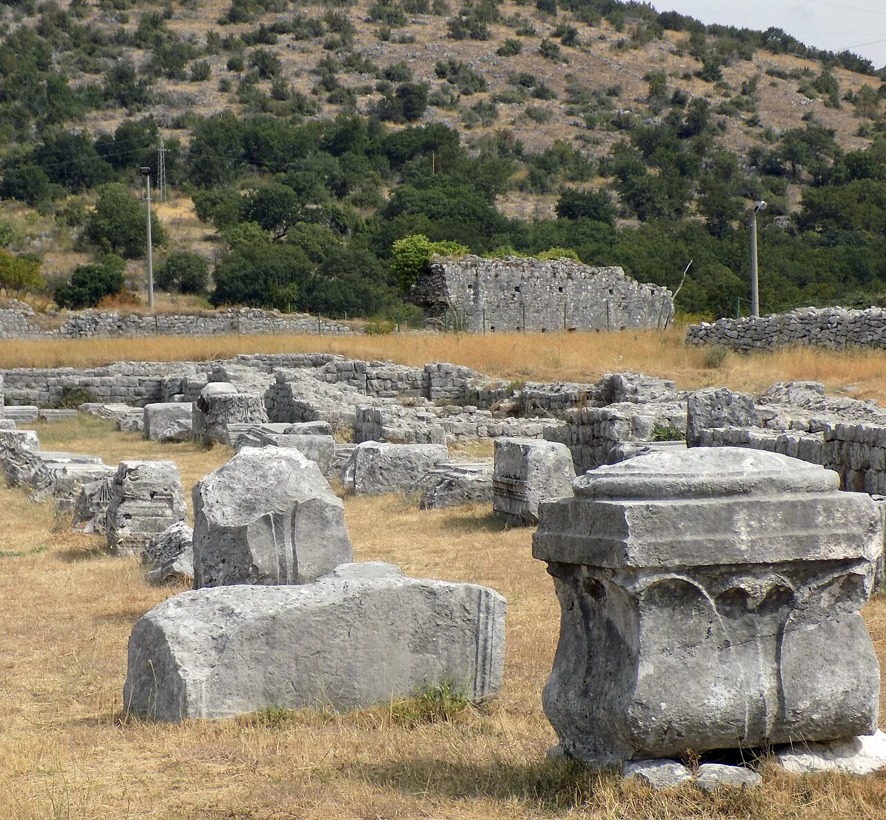 Ruins of the ancient city of Doclea near Podgorica.