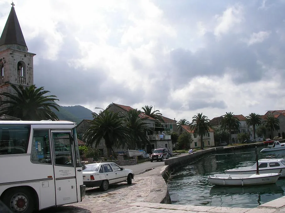 The waterfront at Donja Lastva, near Tivat.