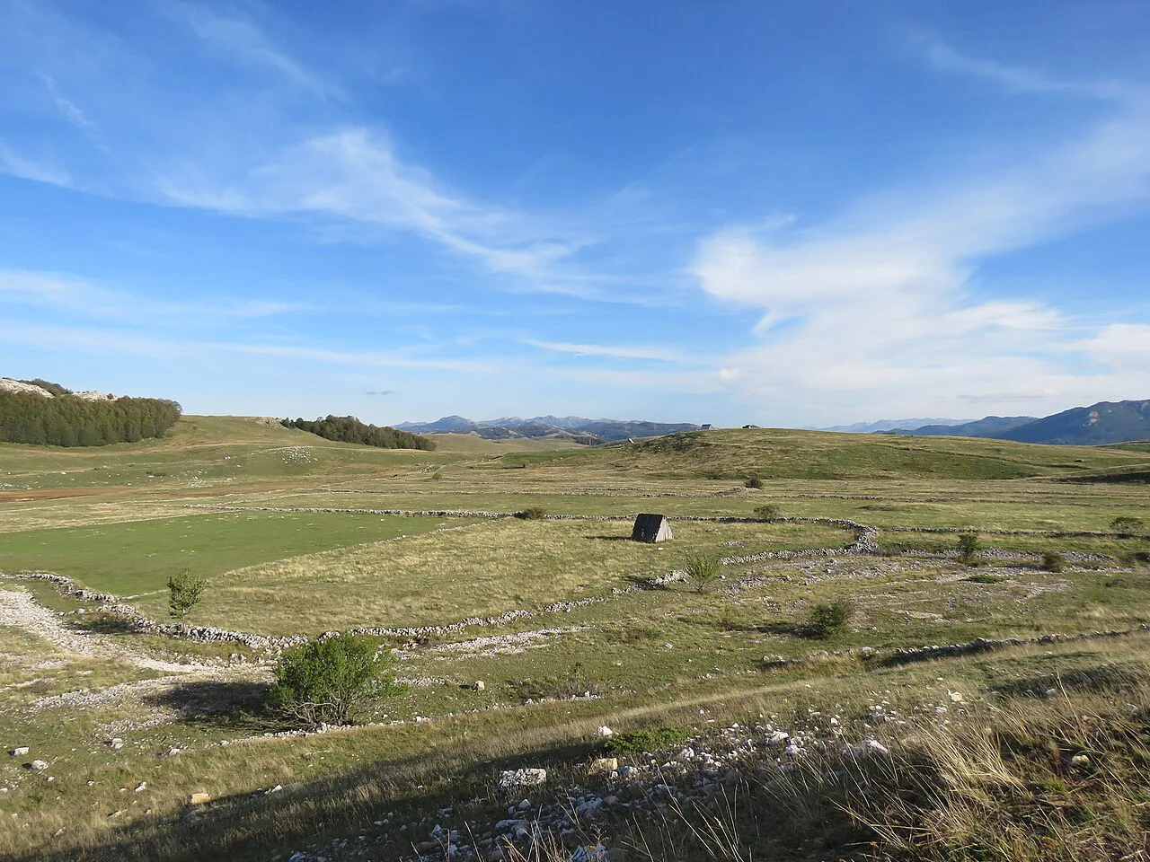 Open fields south of Žabljak on the Durmitor plateau.