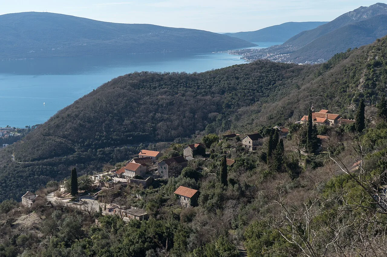Gornja Lastva village above the Bay of Kotor.