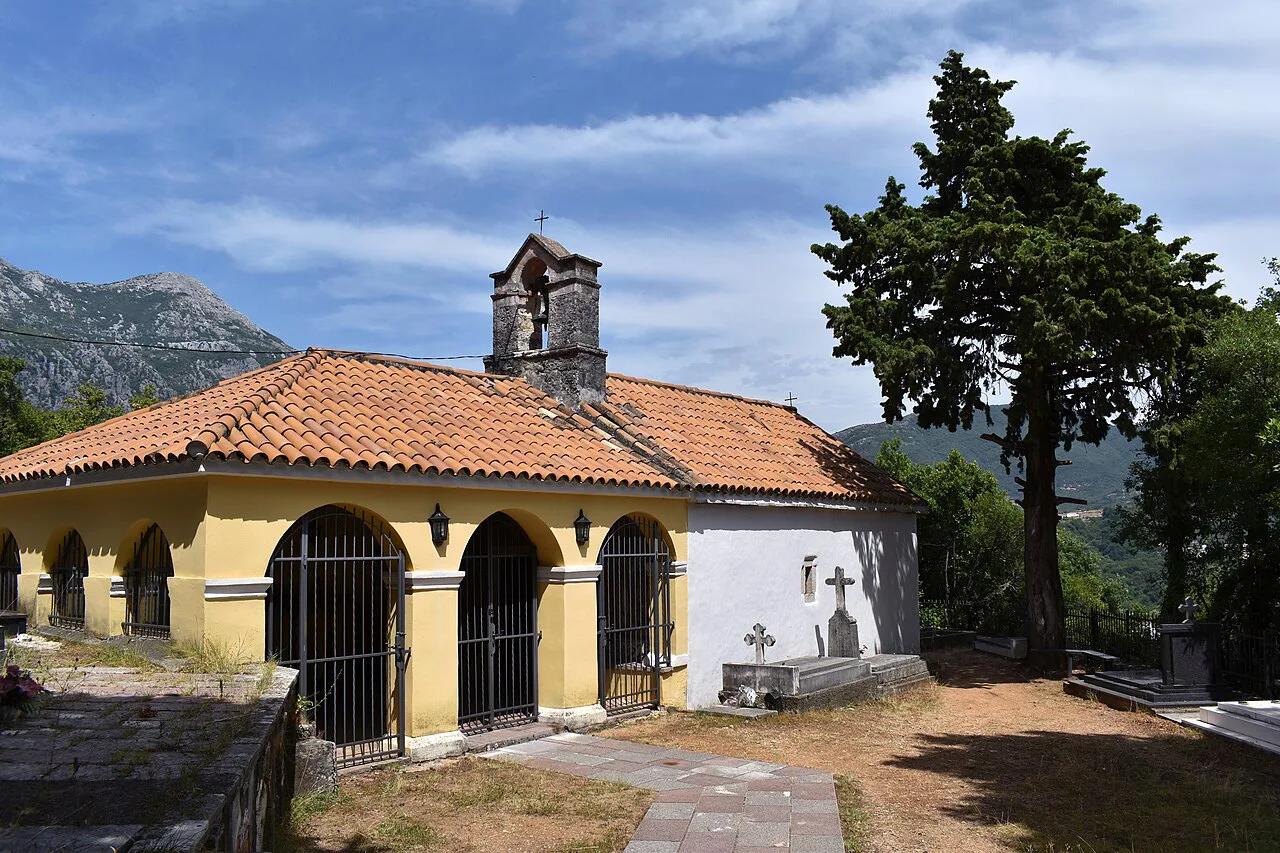 The Church of St Sava, part of the Savina Monastery complex near Herceg Novi.