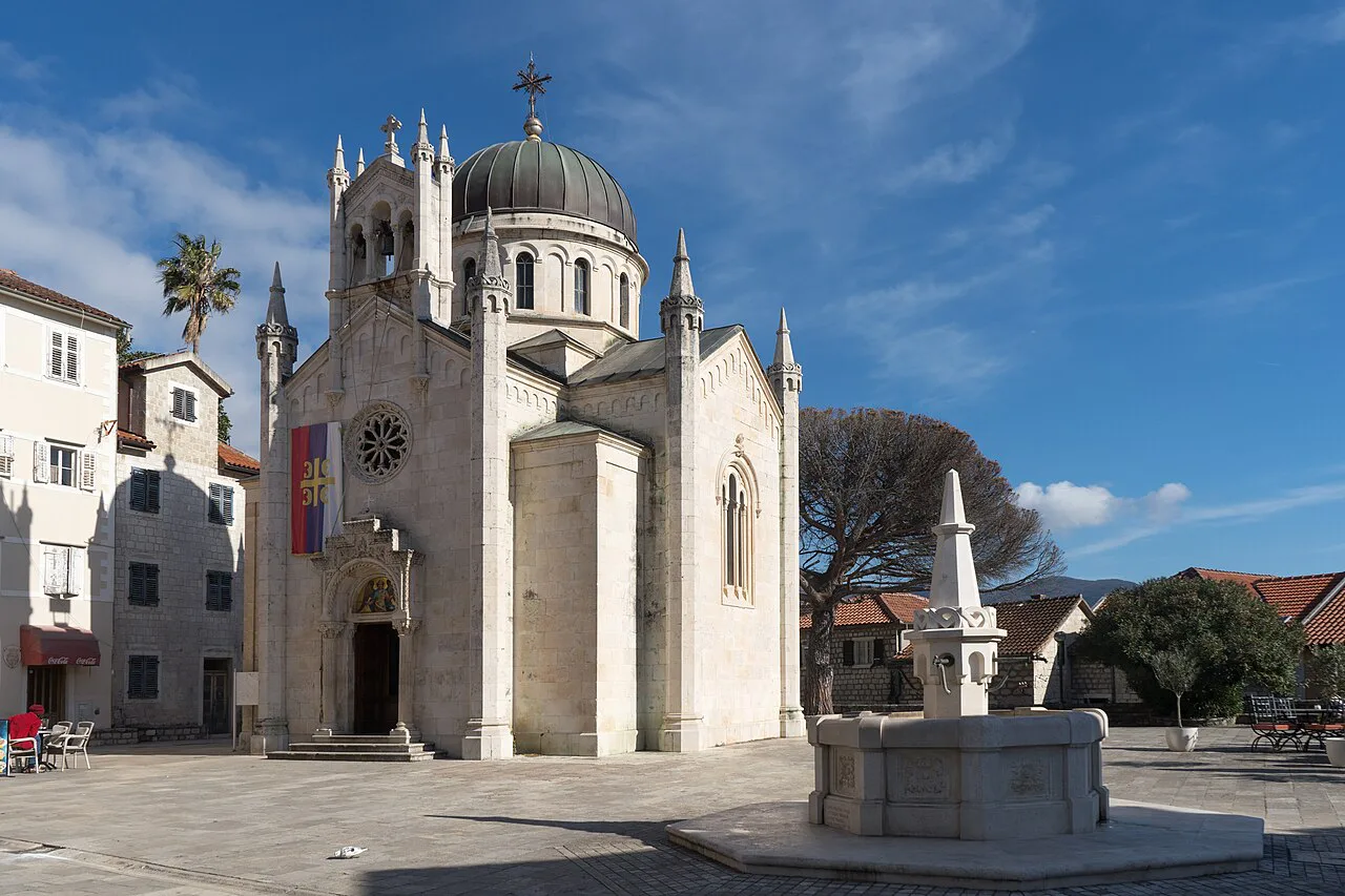 St Archangel Michael Church in the centre of Herceg Novi.