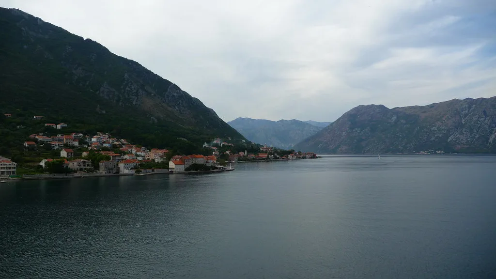 The Bay of Kotor near Kotor.