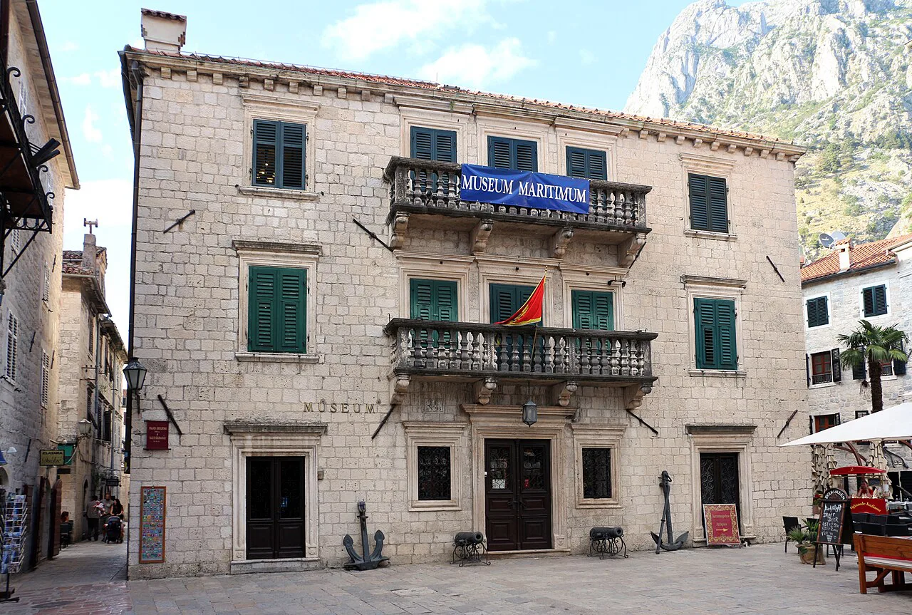 The Maritime Museum of Montenegro building in Kotor.