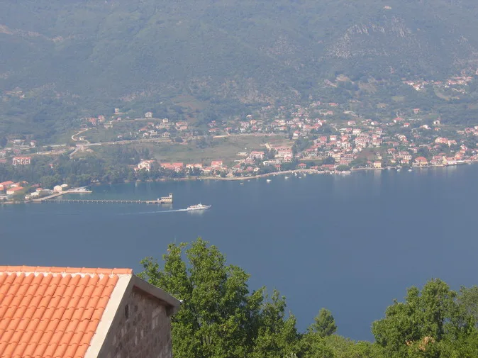 View over the Bay of Kotor at Kumbor.