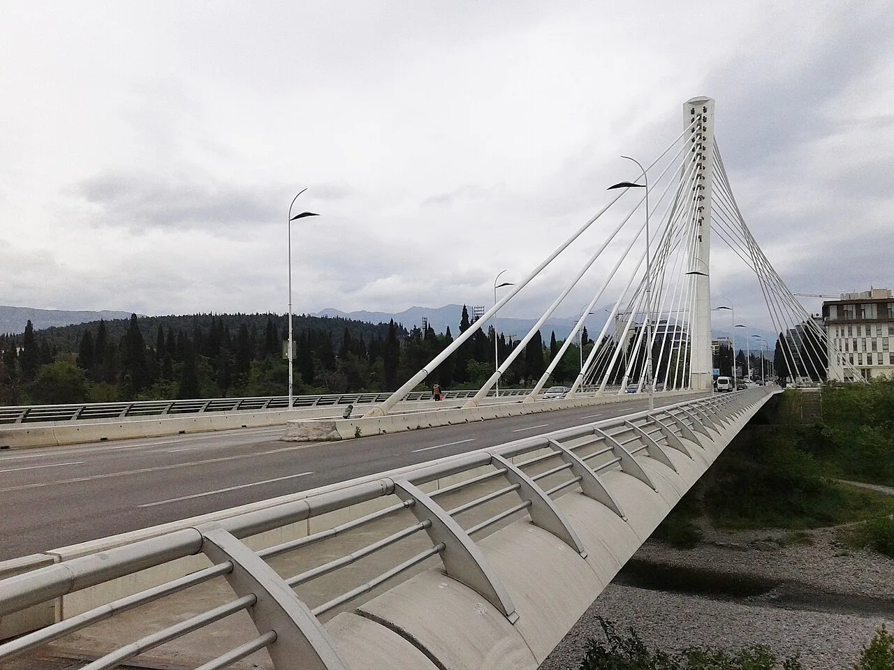 The Millennium Bridge over the Morača, Podgorica.
