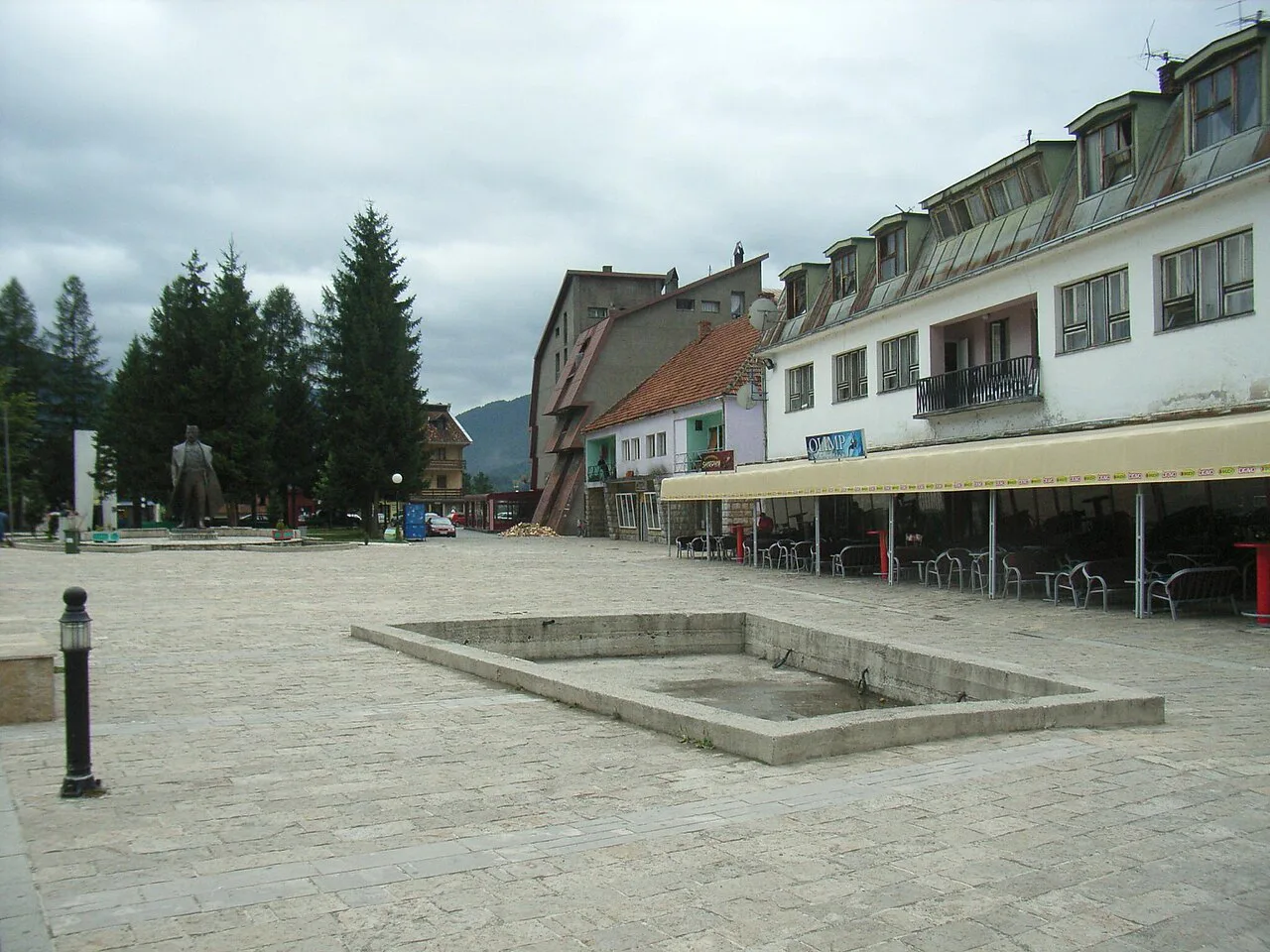The town centre of Mojkovac.