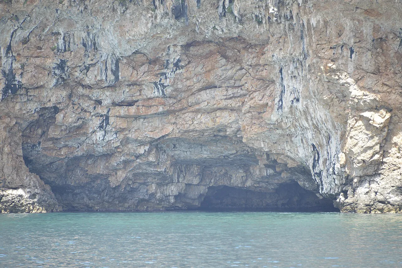 The Blue Cave (Plava špilja) on the Luštica peninsula.