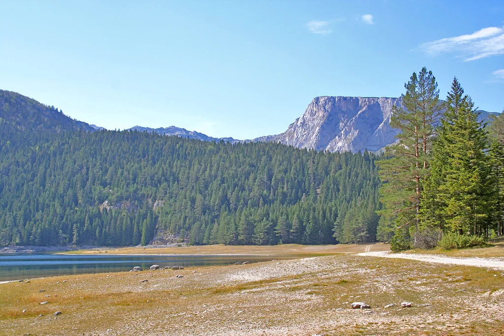 Black Lake and the Durmitor peaks in Durmitor National Park.