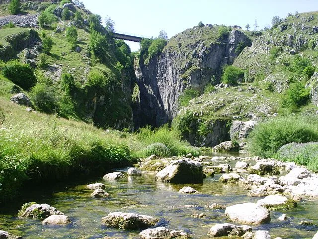 The entrance to Nevidio Canyon on the Komarnica river.