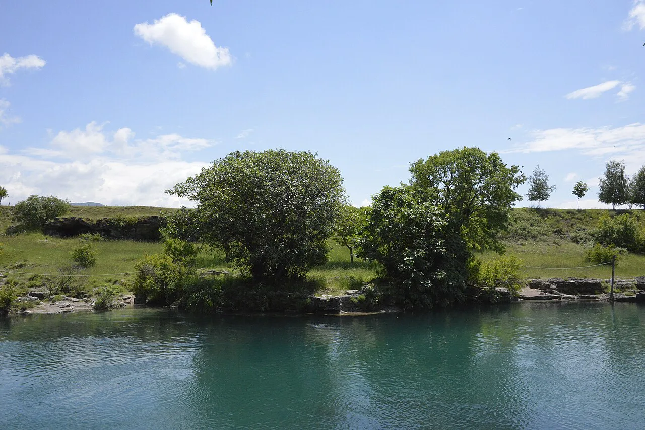 The Cijevna river near Podgorica, the river that forms the Niagara falls.