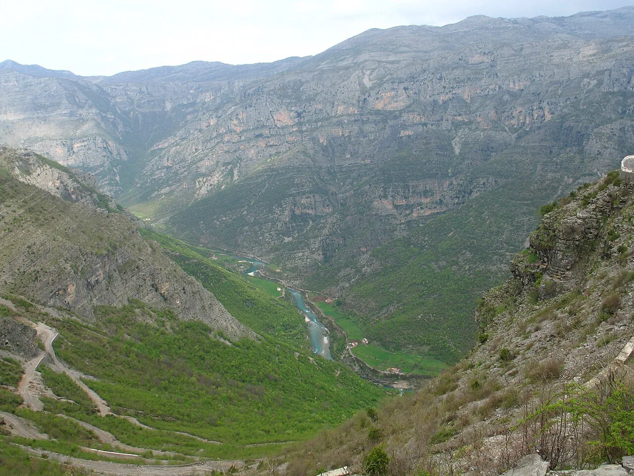 The Cijevna gorge on its way down to Podgorica.