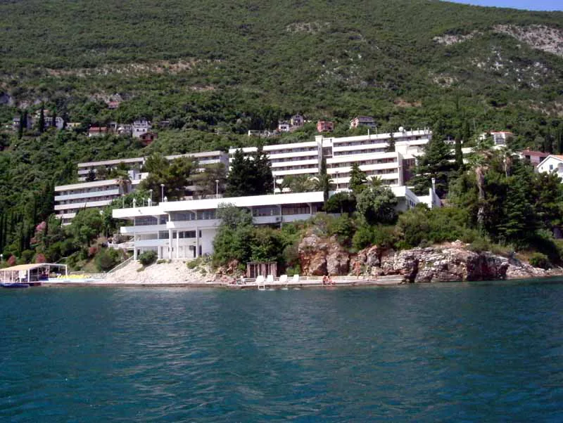 Riviera hotels on the waterfront at Njivice, near Igalo.
