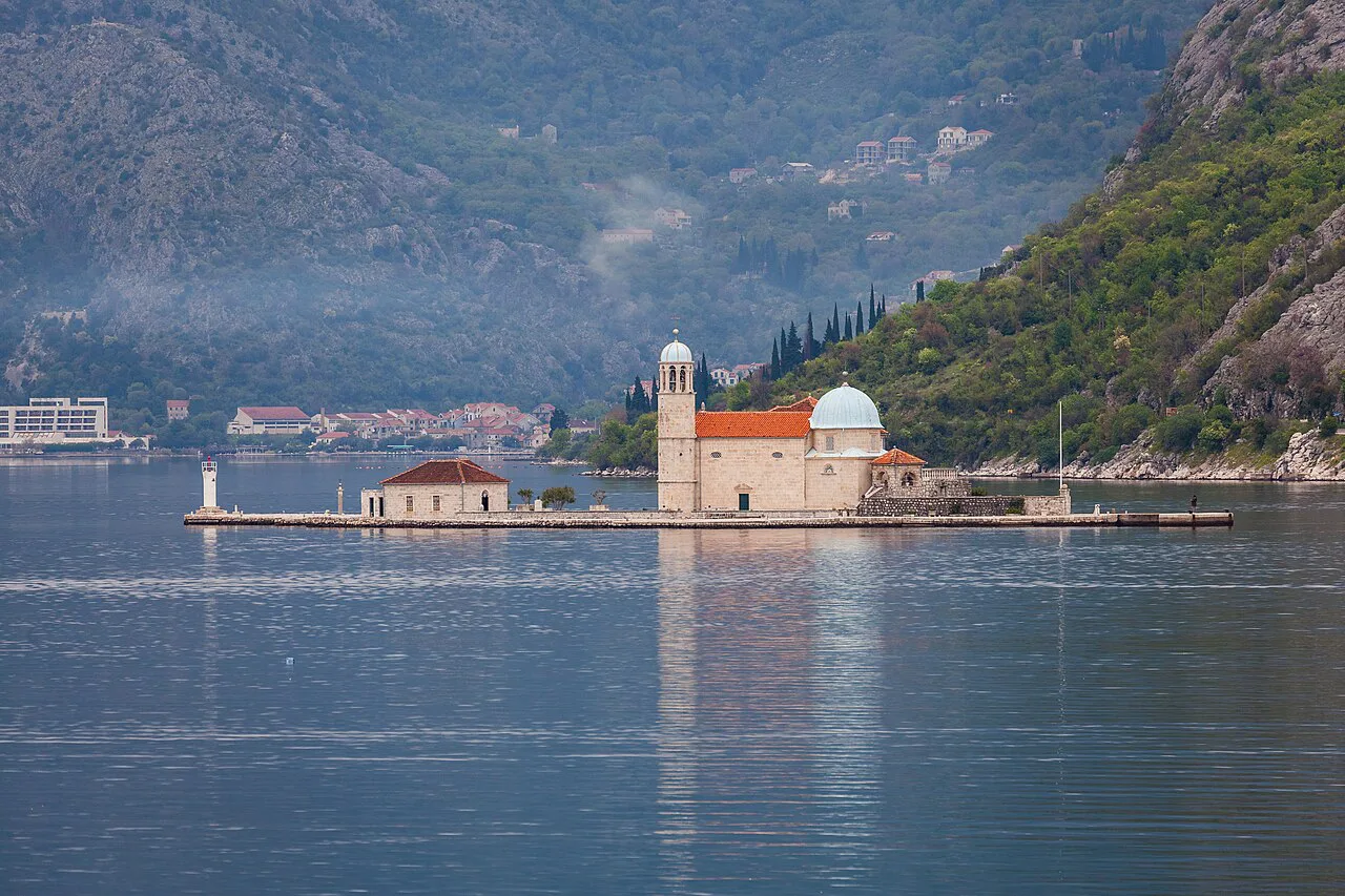 Our Lady of the Rocks, the islet church off Perast in the Bay of Kotor.