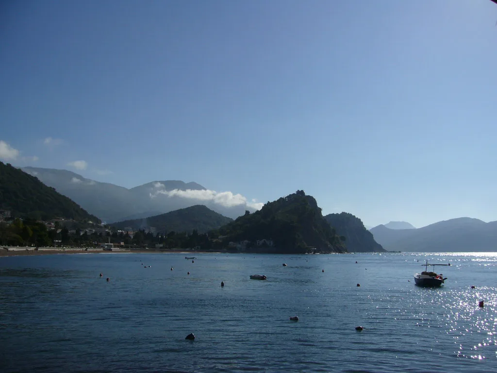 The coastline around Petrovac.