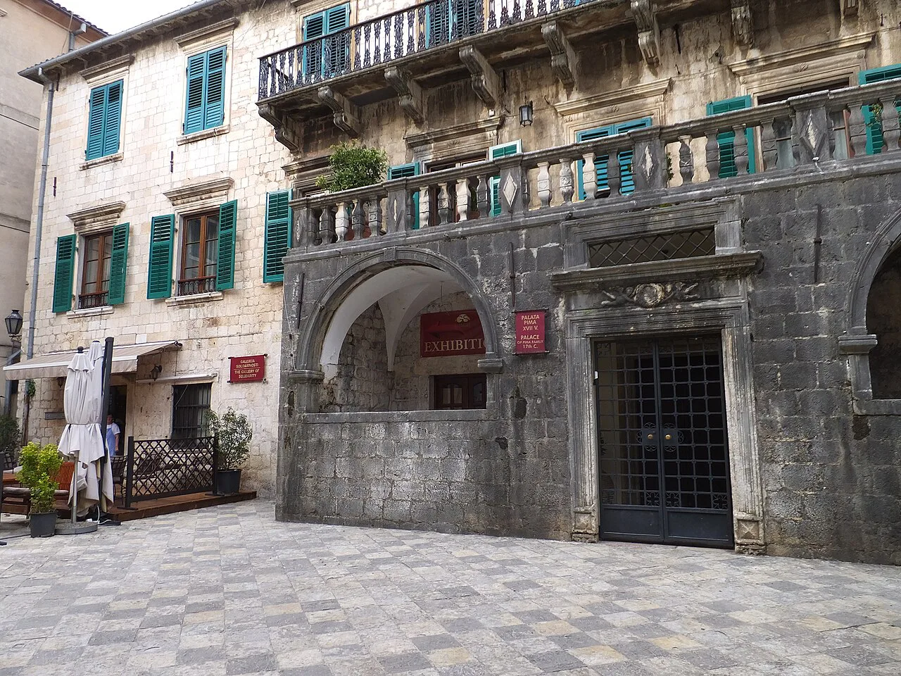 Pima Palace, the Pima family's palace in Kotor Old Town.