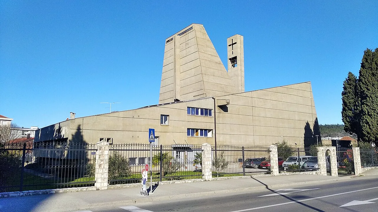 The Church of the Sacred Heart of Jesus in Podgorica.