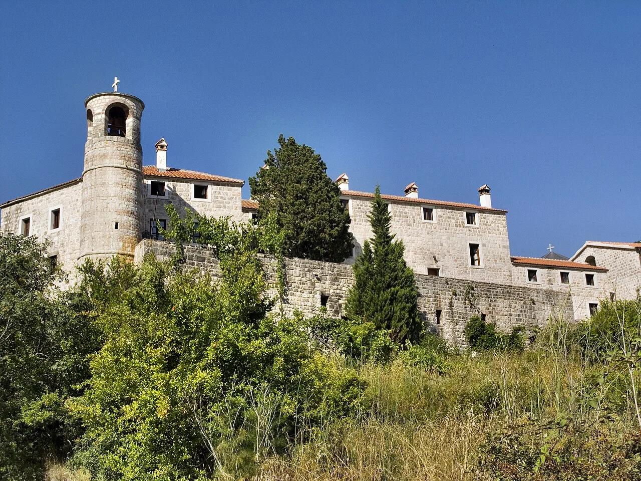 Podmaine Monastery above Budva.