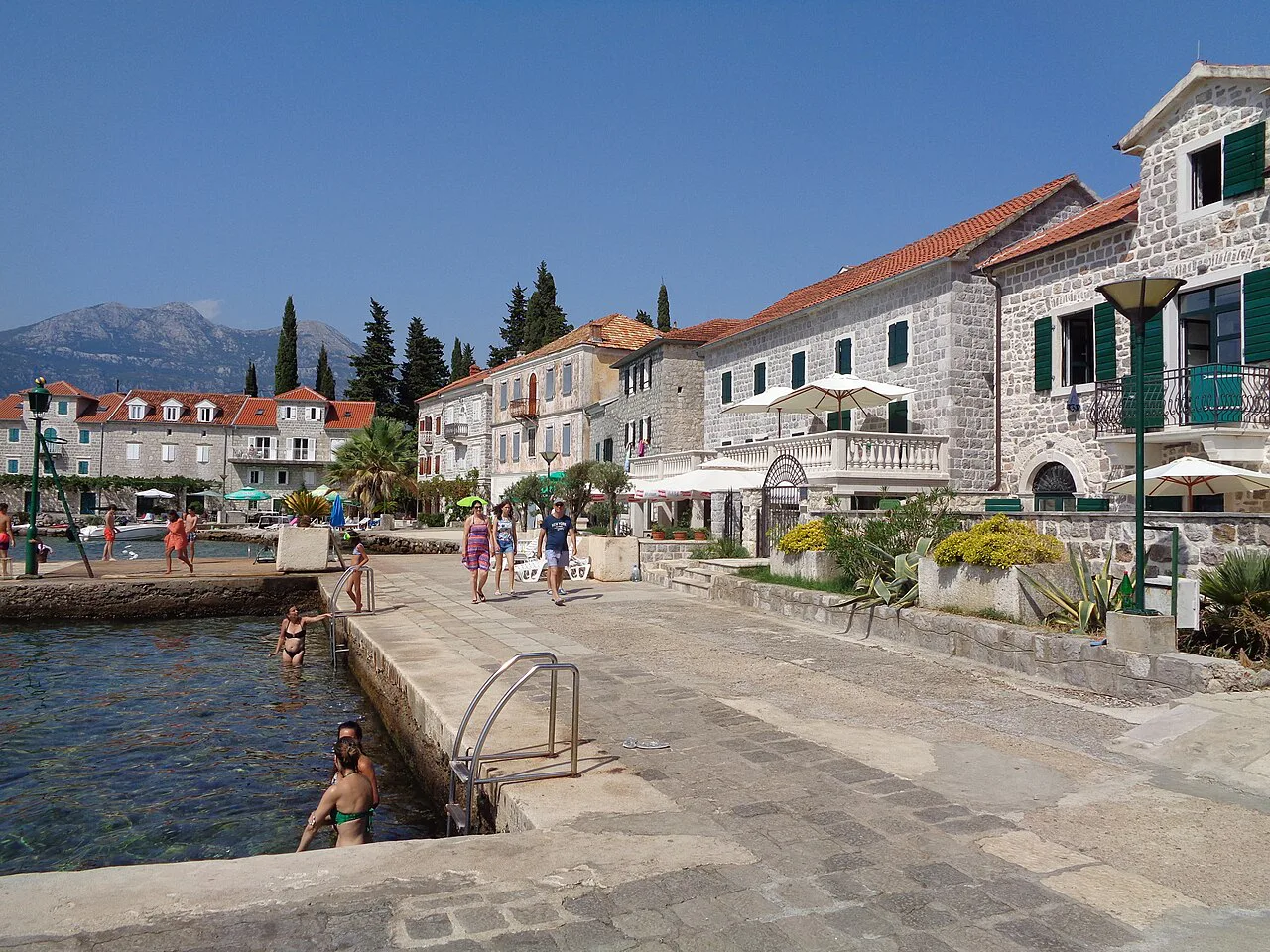 The waterfront at Rose on the Luštica peninsula.