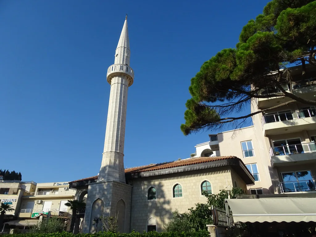 The minaret of the Sailor's Mosque, Ulcinj.