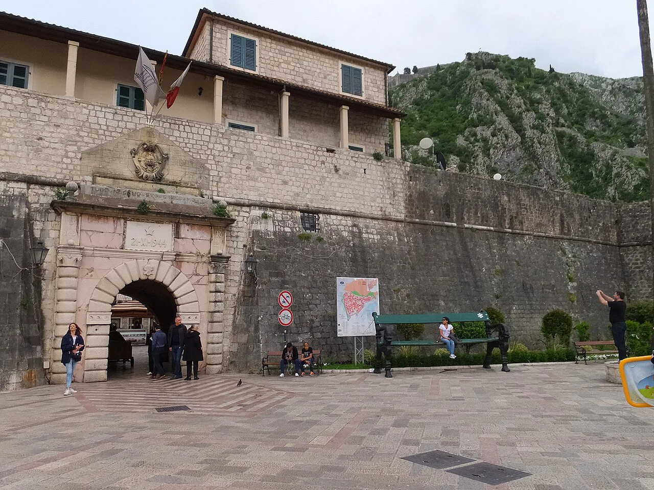 The Sea Gate, main entrance to Kotor Old Town.