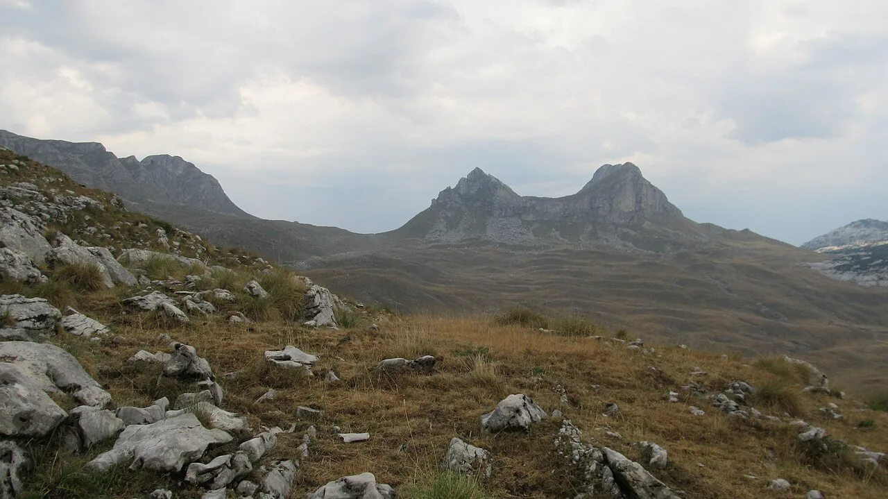 Mountain landscape at Sedlo on Durmitor.