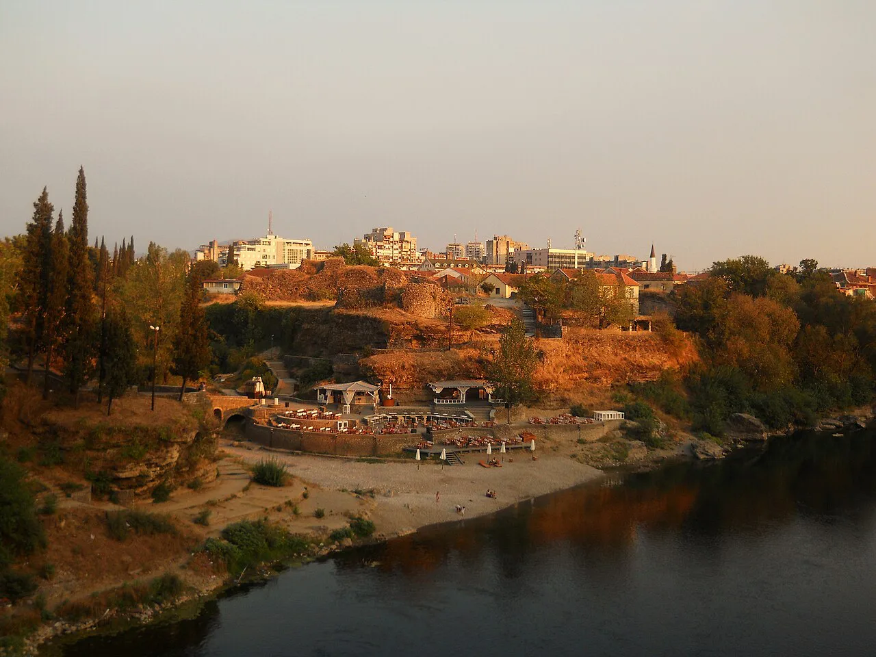 Skaline at the river confluence in Podgorica.