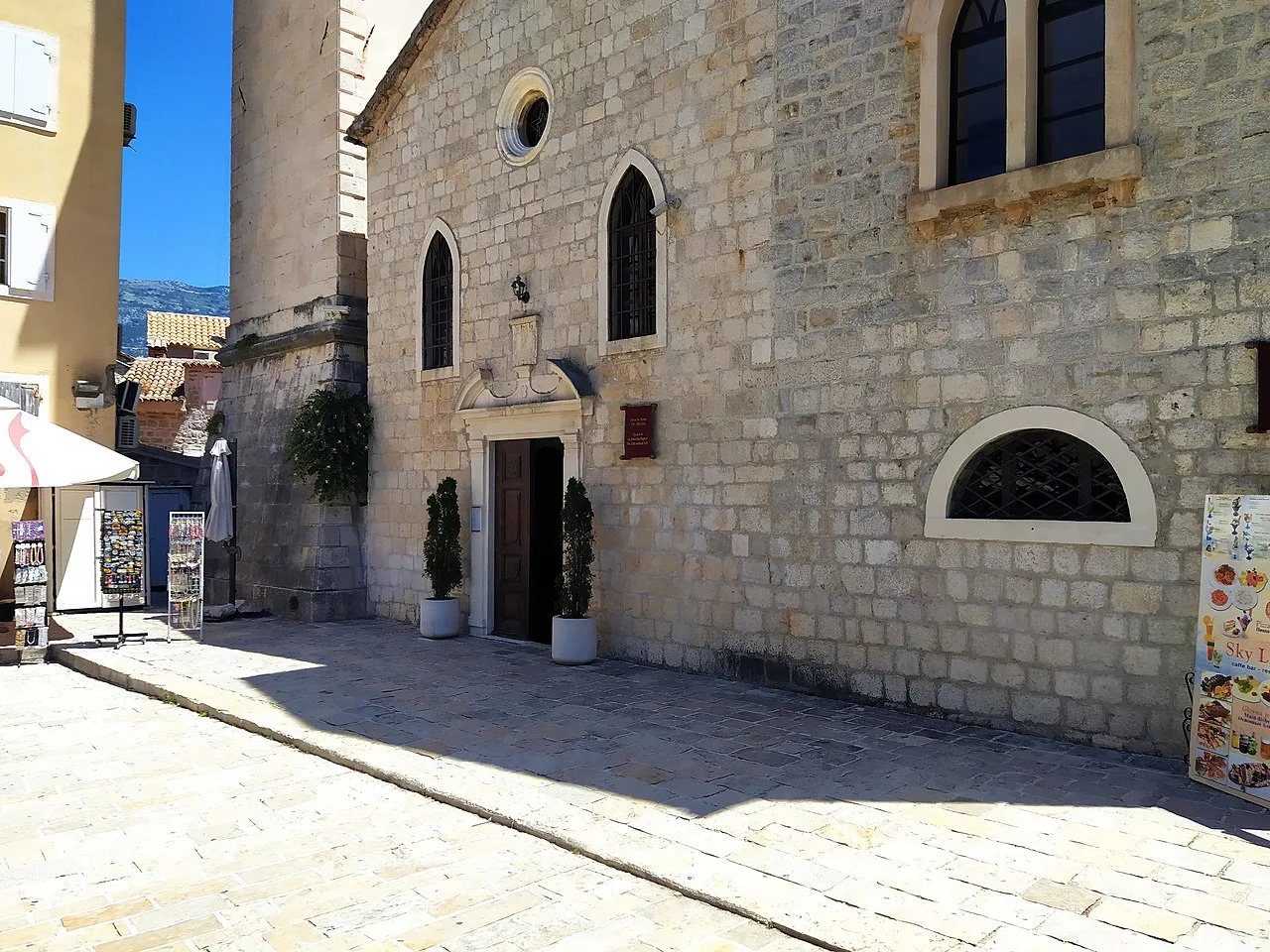 The Church of St Ivan in Budva Old Town.