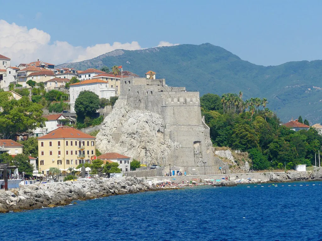 The seafront fortress at Herceg Novi.