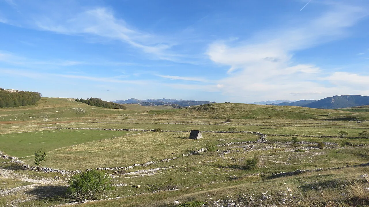 Open upland fields south of Žabljak.