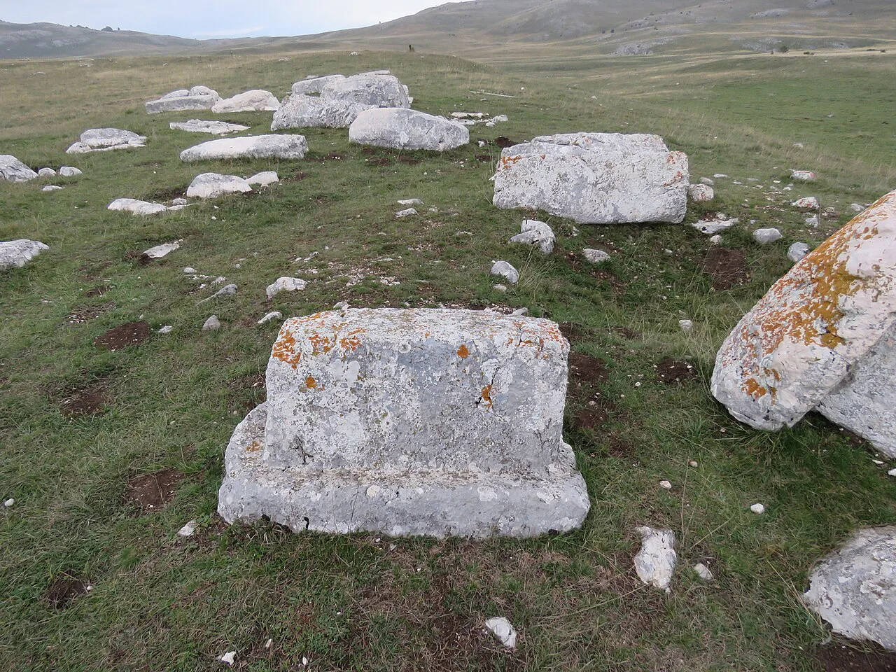 Stećci medieval tombstones south-east of Žabljak.